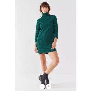 Urban Outfitters Tucker Green Jade Ribbed Turtleneck Dress